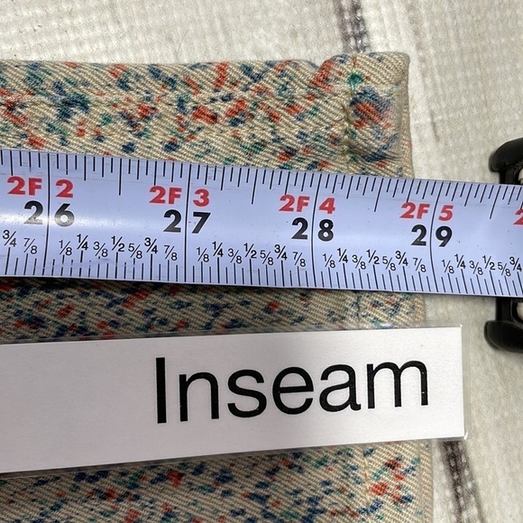 MiH Jeans Beige Denim Splatter Bonn High Rise Super Skinny Italy Size 28 - Picture 11 of 13